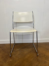 Used Dietiker Tila Meeting/Conference Stacking Chair with Chrome Sled Base