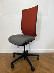 Used Pledge Kind Mesh Back Operator Chair without Arms Model KDT03B/SS