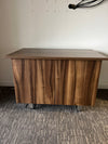 Used Walnut 2 Door Credenza 755mmh x 1100mmw x 650mmd