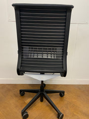Used Steelcase Think operator Chair in Black Cloth No Arms