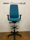 Used Interstuhl Goal 302g draughtsman Chair - Teal