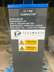 Used (Like New) Pakawaste LF1100 Single Phase Bin Compacter