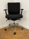 Used Senator Enigma Black Cloth Operator/Swivel Chair