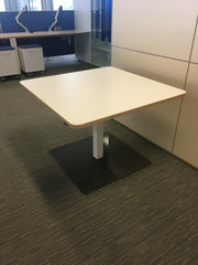 Used Height Adjustable Meeting Table 1200m x 1200mm