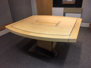 Used Maple Veneer Boardroom Table 1500mm x 1400mm > 1100mm