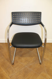Used Vitra Vis-a-Vis Chrome Framed Meeting Chairs