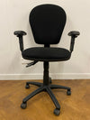 Used Black Cloth Operators Chair