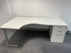 Used Lee & Plumpton Left Hand Corner Desk with 800mm Desk High Pedestal