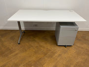 Used Herman Miller Abak 1600mm x 800mm Rectangular Desk White