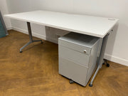 Used Herman Miller Abak 1600mm x 800mm Rectangular Desk White