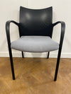 Used Herman Miller Stacking Armchairs Grey Cloth