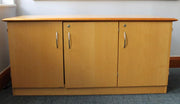 Used Maple Veneer Credenza/Sideboard with Solid Cherry Edge and Cross Banding Detail
