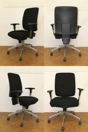 Used Black Cloth Office Swivel Chair