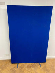 Used Blue Cloth Freestanding Screen 1820mmh x 1200mm
