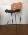 Used Boss Designs 'Kruze' High Stools Orange White & Brown