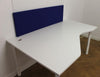 Used Desk-Top screen Dark Blue Cloth 1200mm x 380mmw