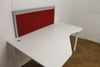 Used Desk-Top screen Aluminium Framed Red Cloth