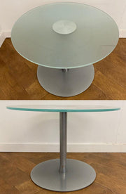 Used Glazed Circular Coffee Table