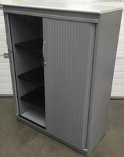 Used Grey Steelcase 1700mmh x 800mmw x 420mmd Tambour Cupboard