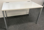Used White 1200mm x 800mm Individual Bench Style Desks