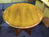 Used Walnut Veneer Circular Meeting Table 1000mm Diameter