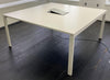 Used White Meeting Table 1600 x 1600mm.