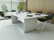 New White 2400mm x 1200mm Meeting Table