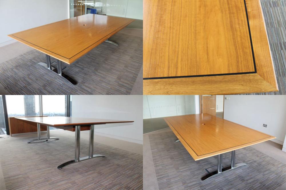 Used Walnut Veneer Conference/Meeting/Boardroom Table – officecw