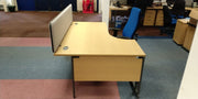 NEW OAK 1800 x 1200mm Corner Desk